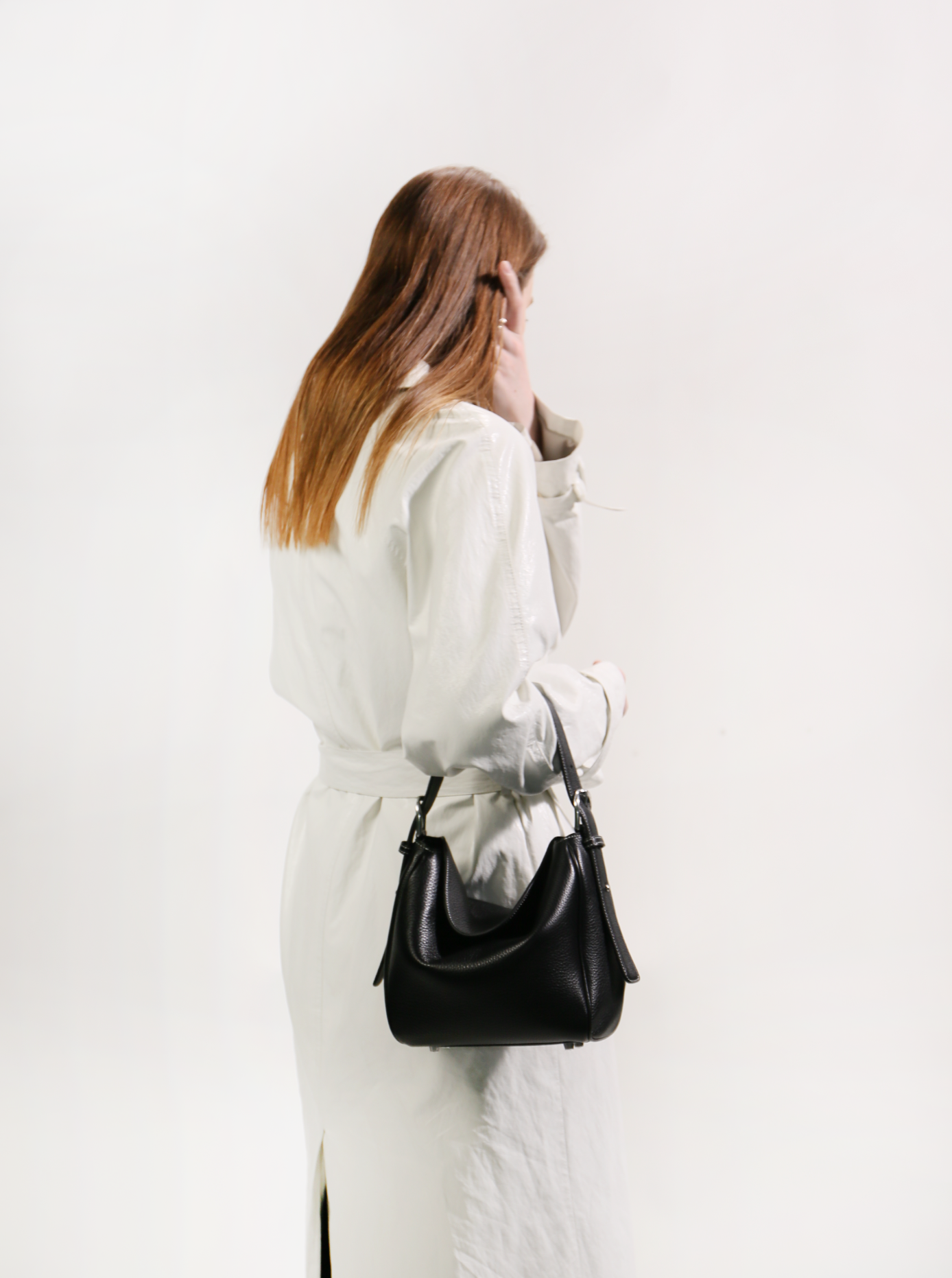 Black Togo Cube Bag