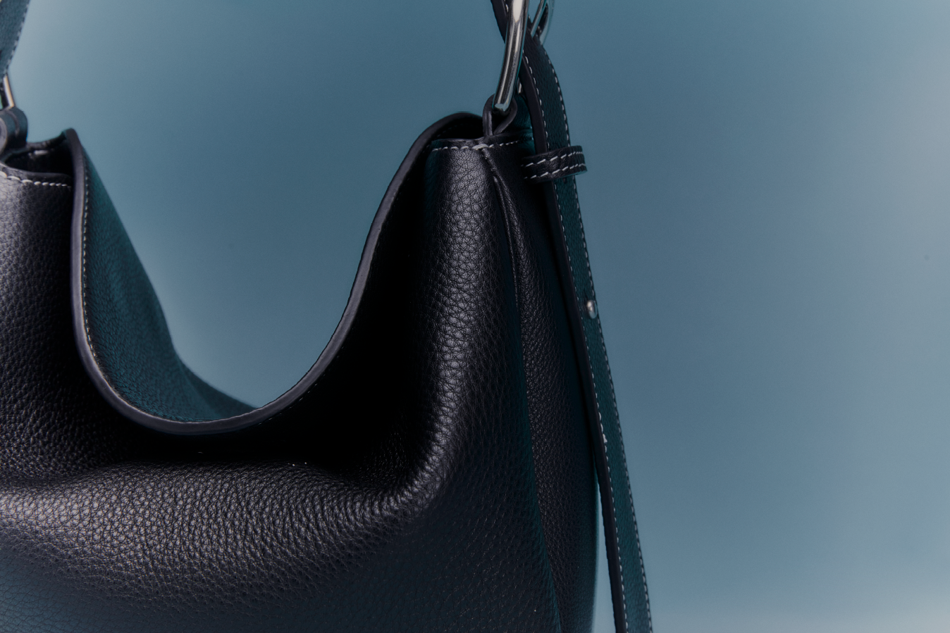 Black Togo Cube Bag