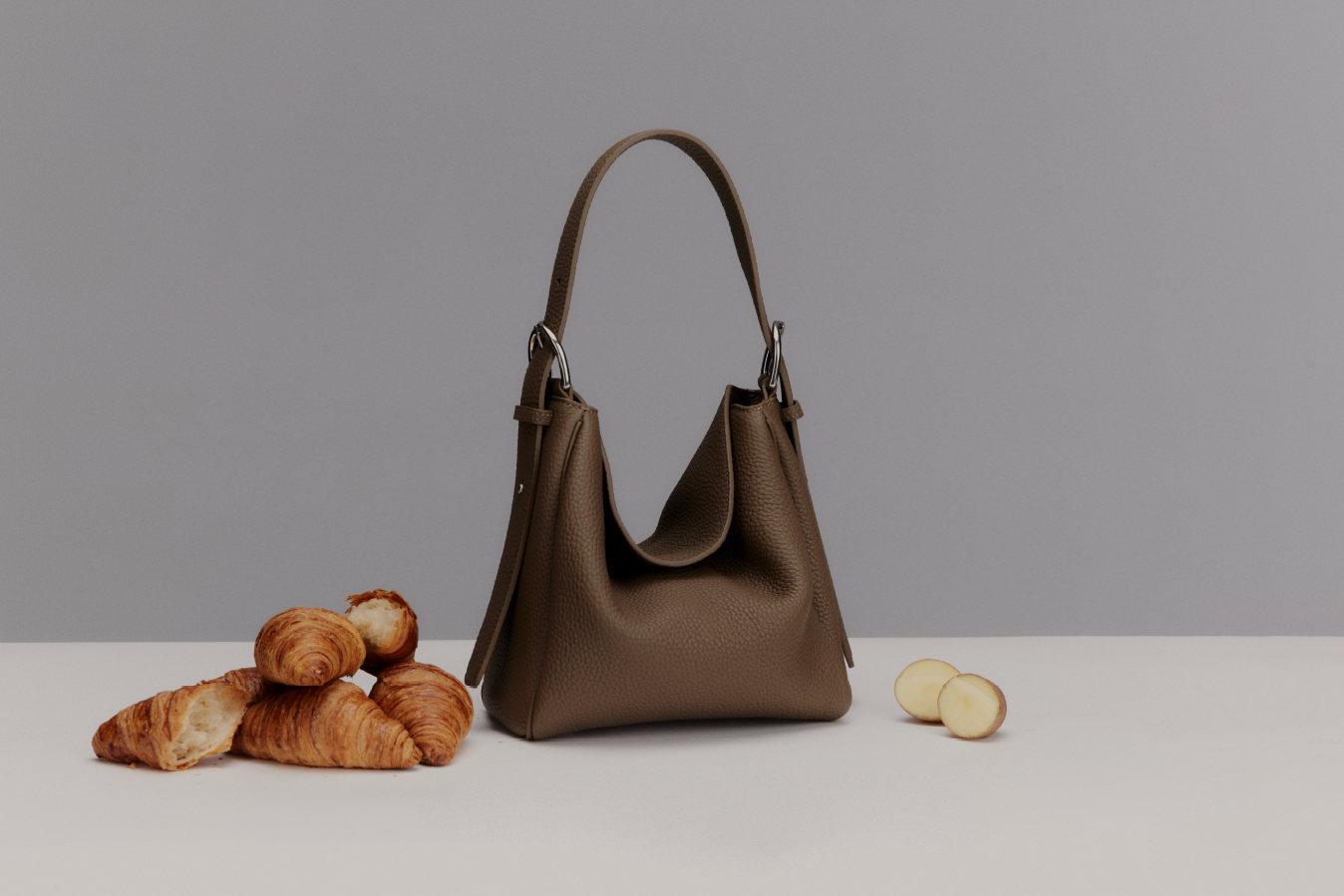 Black Togo Cube Bag